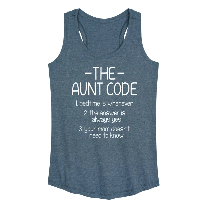 Instant Message - The Aunt Code - Women's Racerback Tank Top sold by Zulily