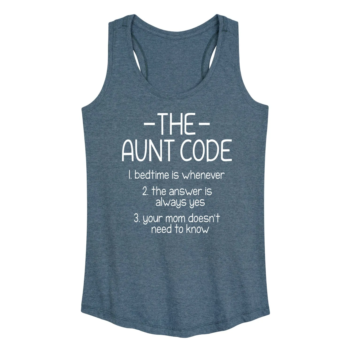 Instant Message - The Aunt Code - Women's Racerback Tank Top sold by Zulily