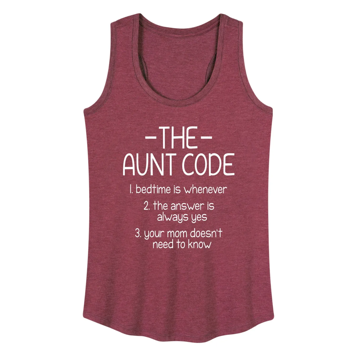 Instant Message - The Aunt Code - Women's Racerback Tank Top sold by Zulily product image thumbnail 5