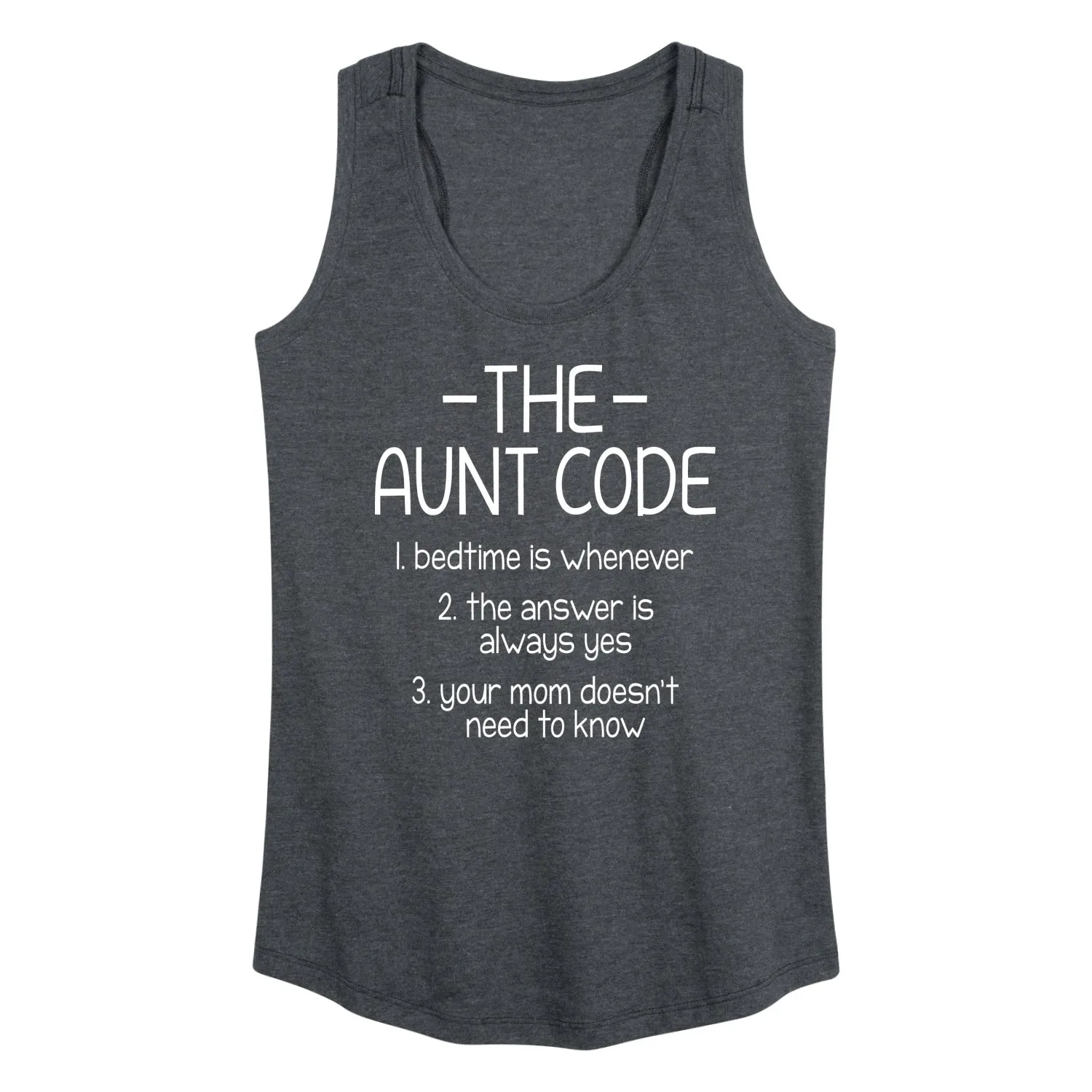 Instant Message - The Aunt Code - Women's Racerback Tank Top sold by Zulily product image thumbnail 2