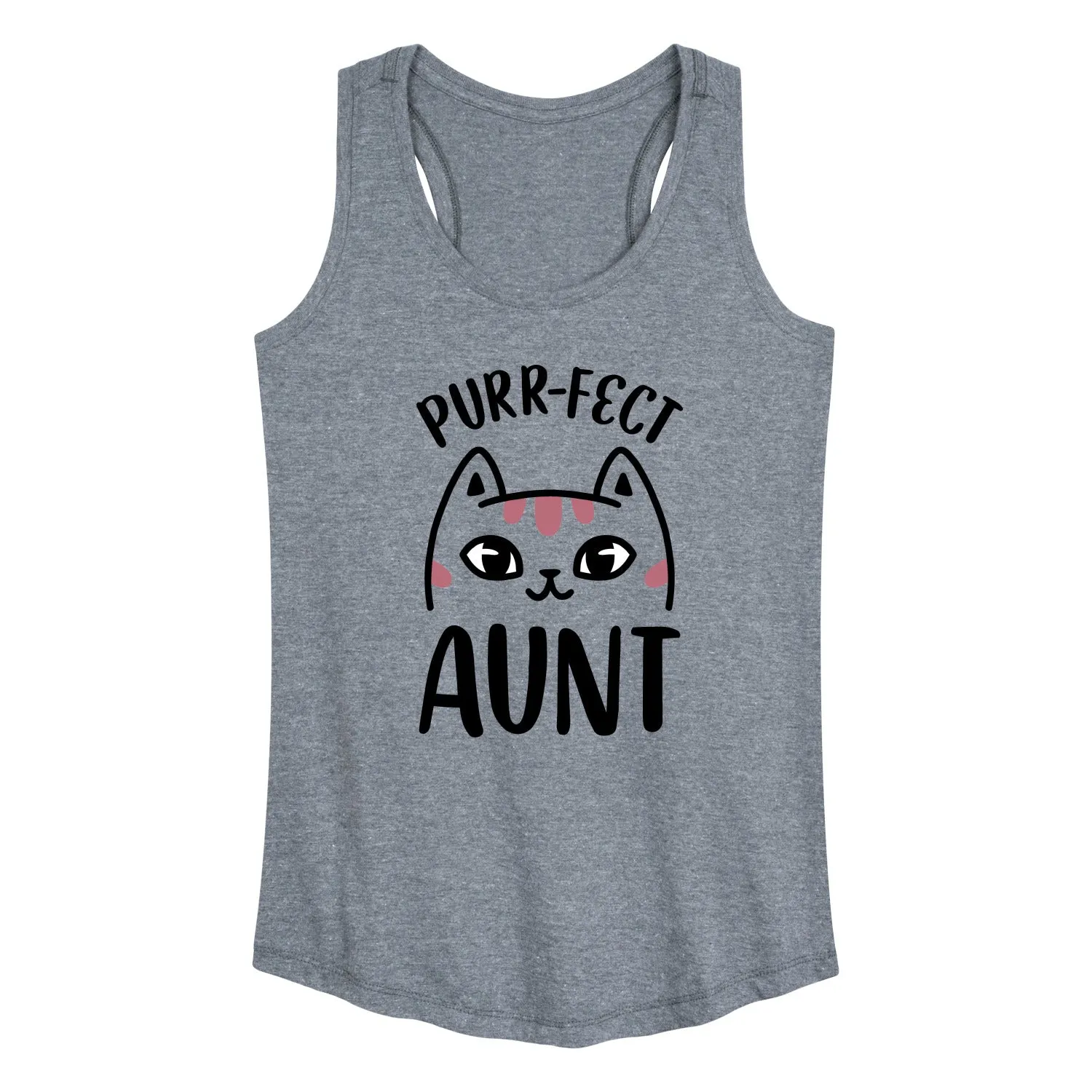 Instant Message - Purrfect Aunt - Women's Racerback Tank Top sold by Zulily product image thumbnail 2