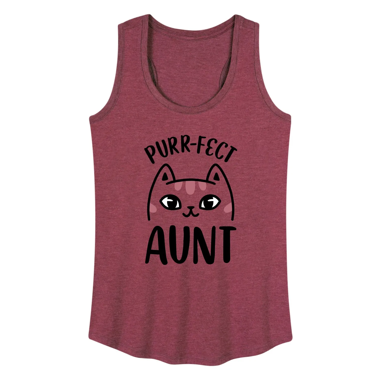 Instant Message - Purrfect Aunt - Women's Racerback Tank Top sold by Zulily product image thumbnail 3