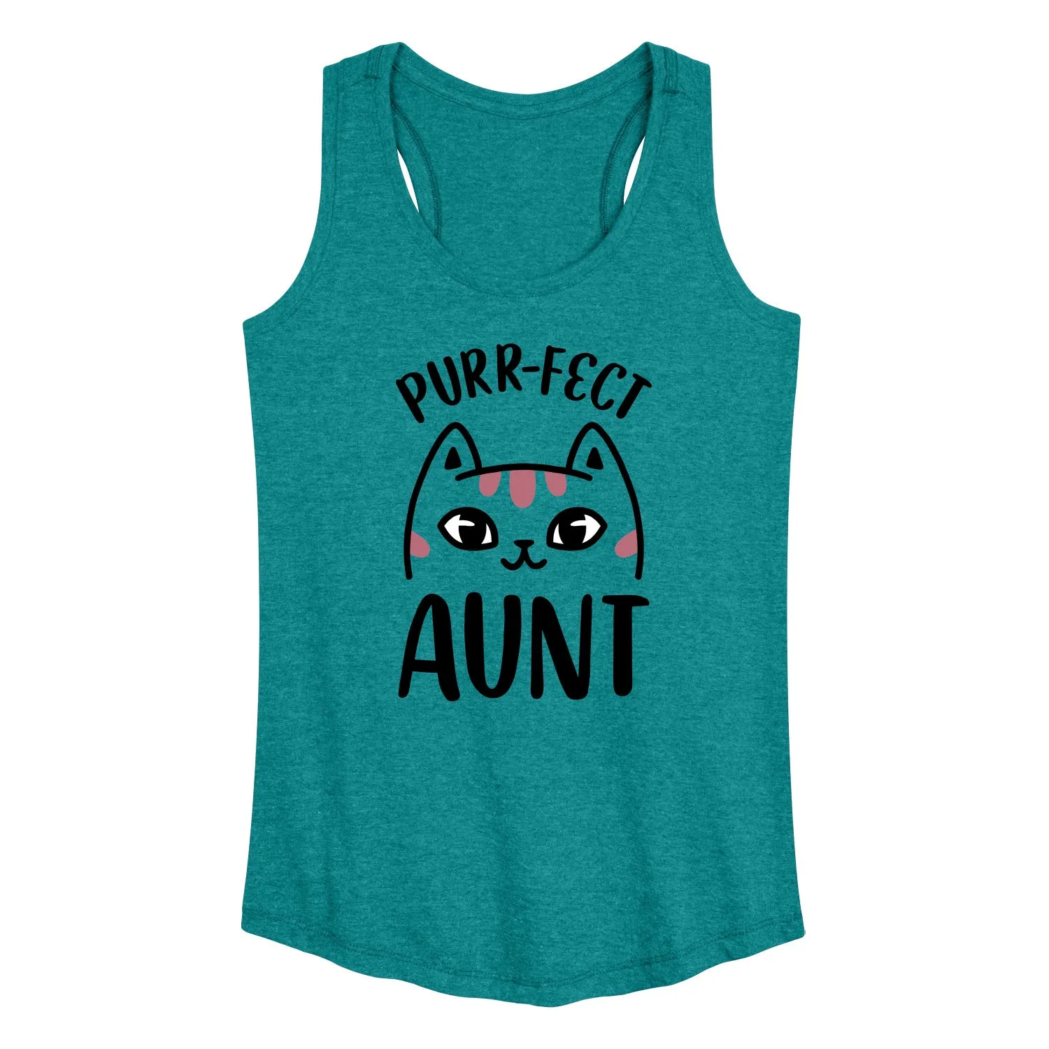 Instant Message - Purrfect Aunt - Women's Racerback Tank Top sold by Zulily