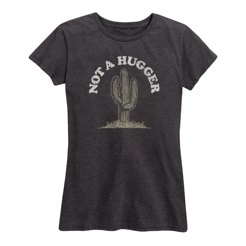 Instant Message - Not A Hugger - Women's Short Sleeve Graphic T-Shirt sold by Zulily