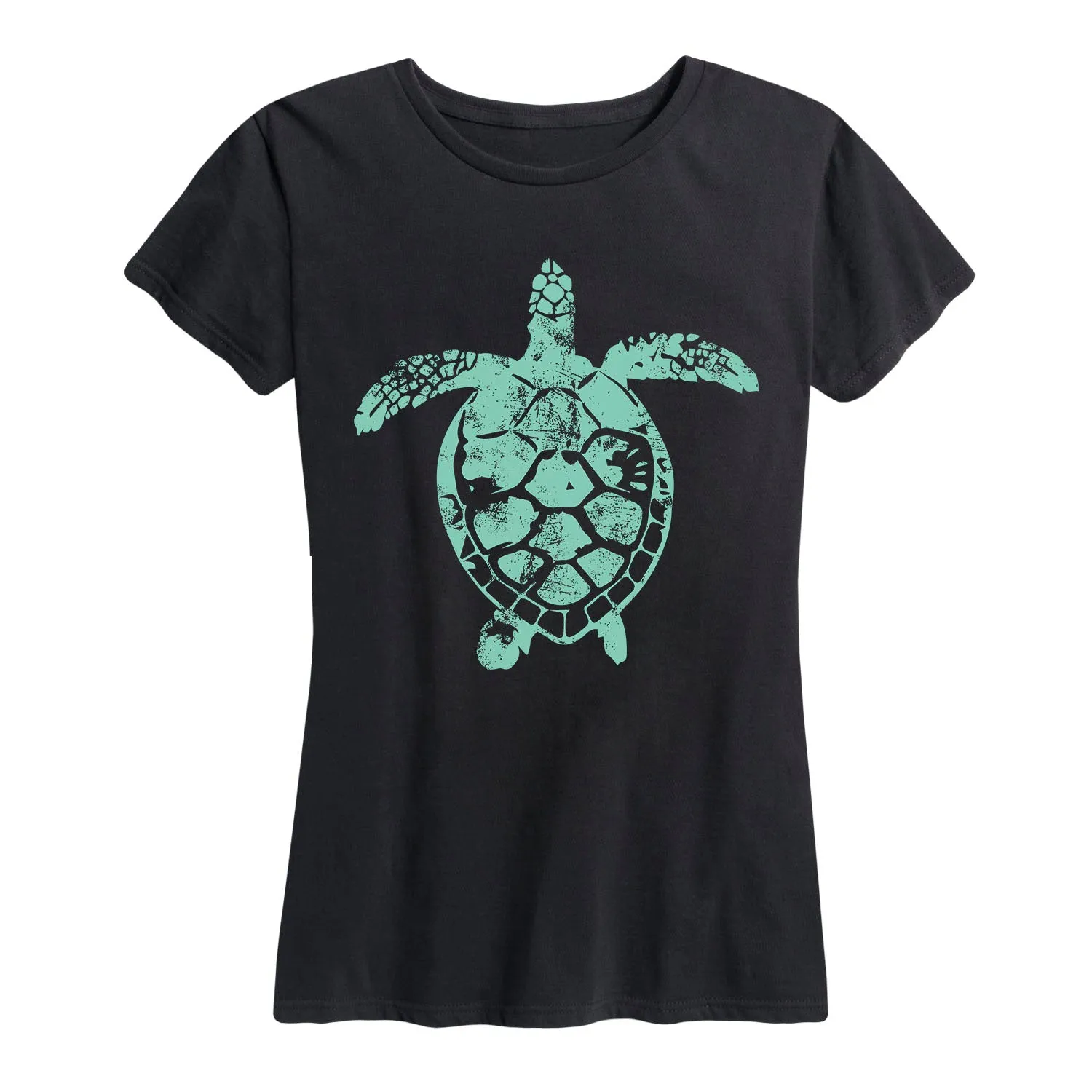 Instant Message - Sea Turtle - Women's Short Sleeve Graphic T-Shirt sold by Zulily
