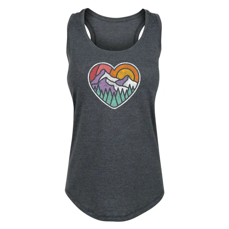 Instant Message - Mountain Forest Heart - Women's Racerback Tank sold by Zulily