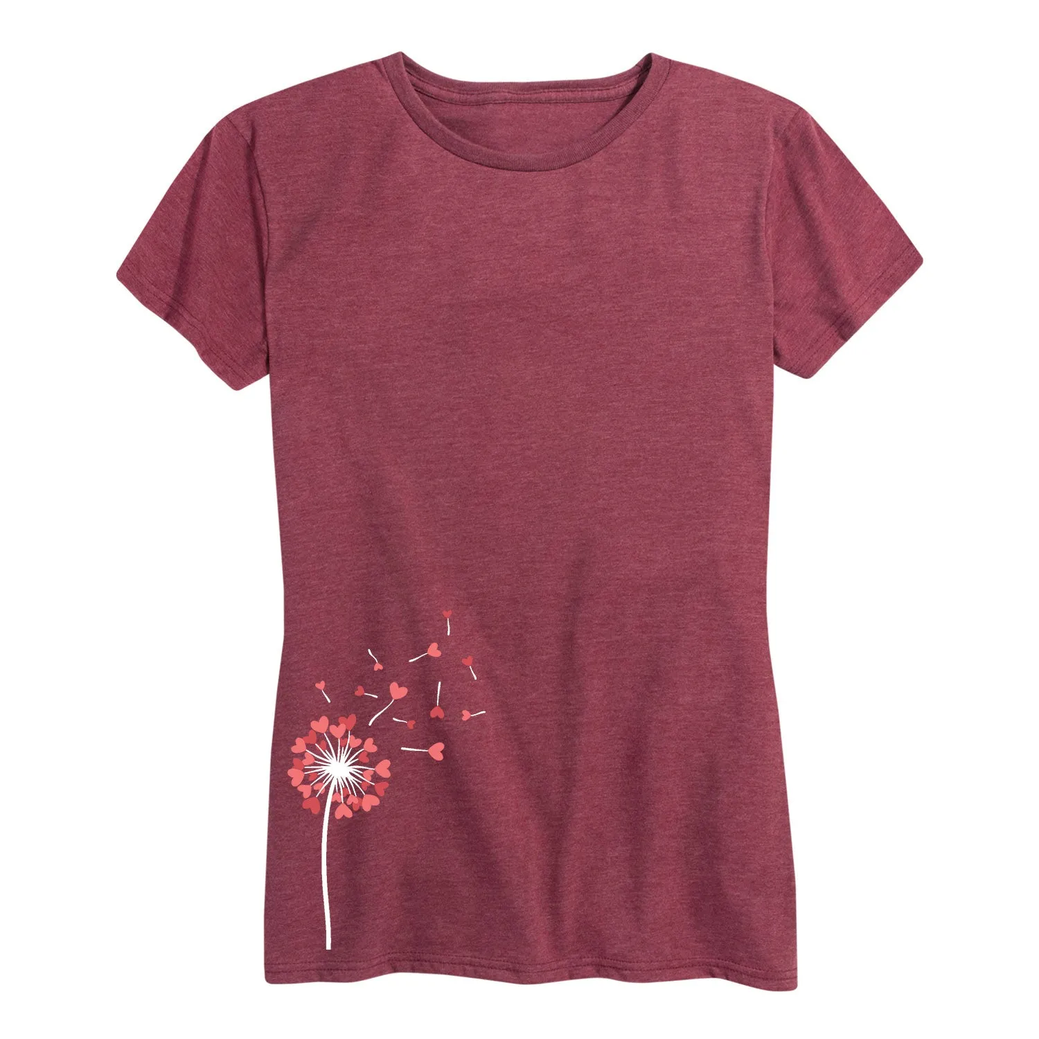 Instant Message - Dandelion Hearts - Women's Short Sleeve Graphic T-Shirt sold by Zulily