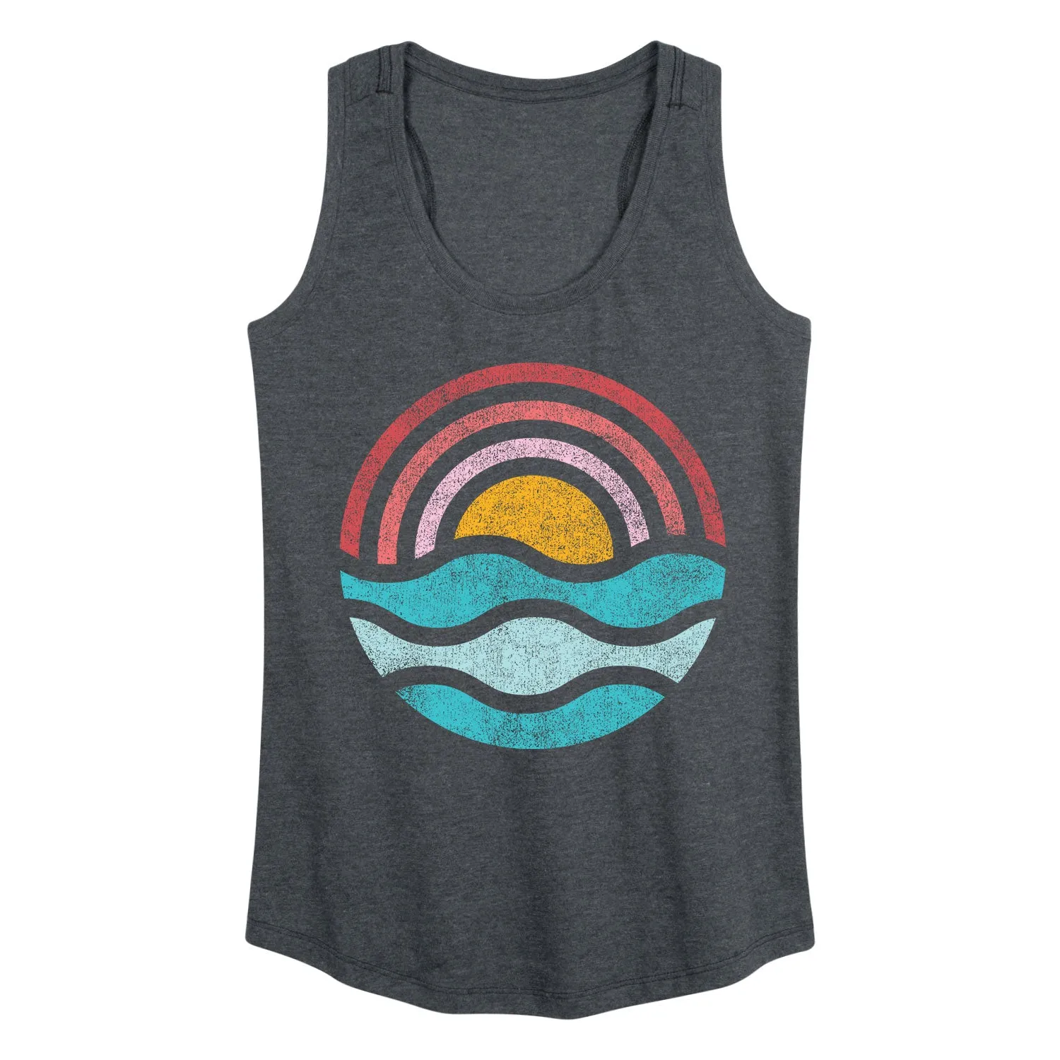Instant Message - Simple Sunset Waves - Women's Racerback Tank sold by Zulily product image thumbnail 2