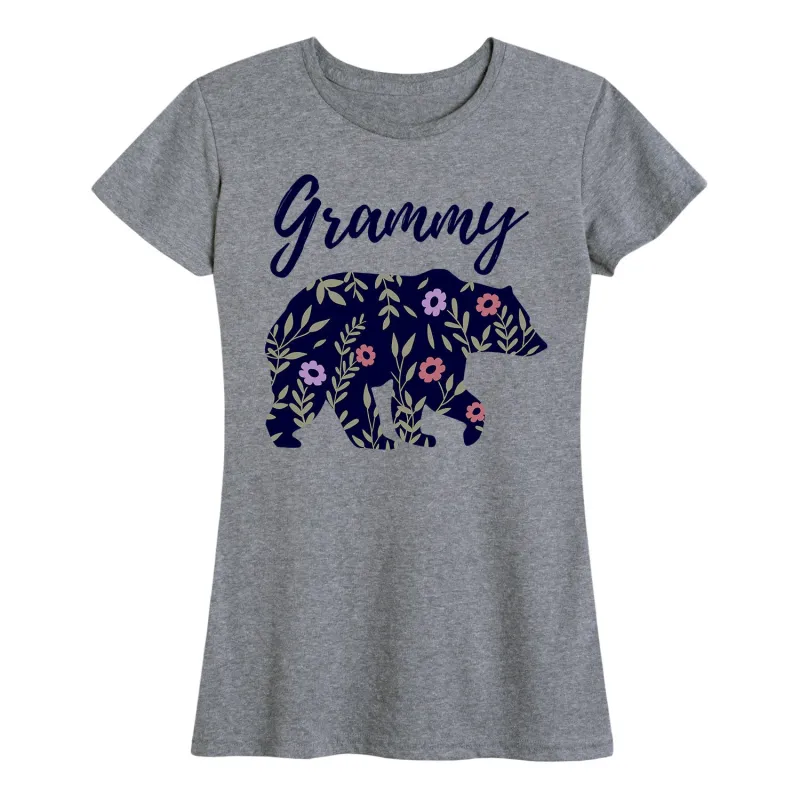 Instant Message - Grammy Bear - Women's Short Sleeve Graphic T-Shirt sold by Zulily