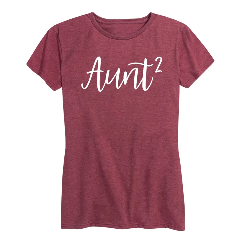 Instant Message - Aunt Squared - Women's Short Sleeve Graphic T-Shirt sold by Zulily