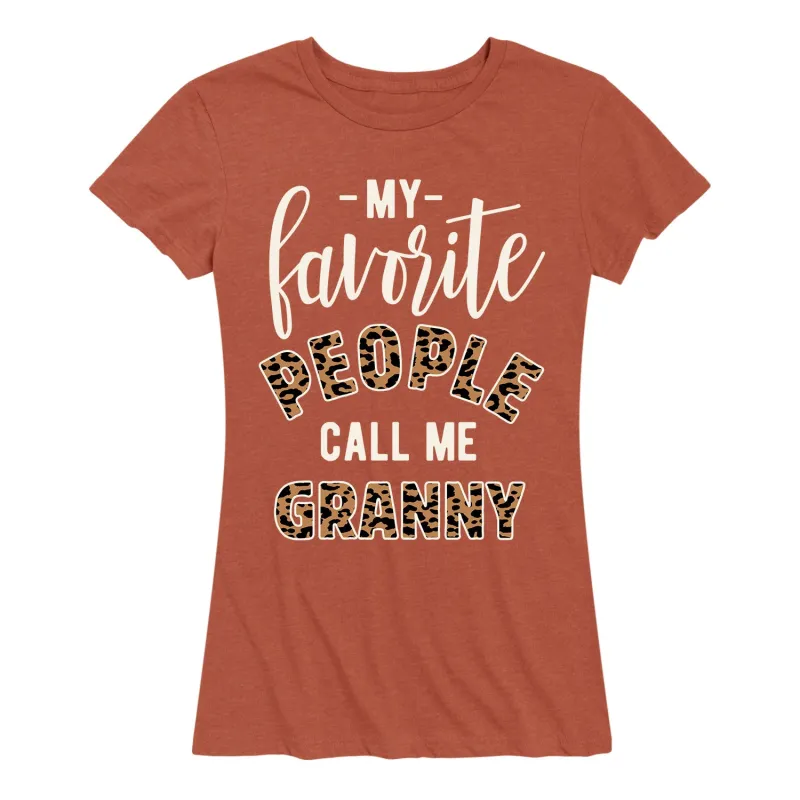 Instant Message - Favorite People Granny - Women's and Women's Plus SIze Short Sleeve T-Shirt sold by Zulily