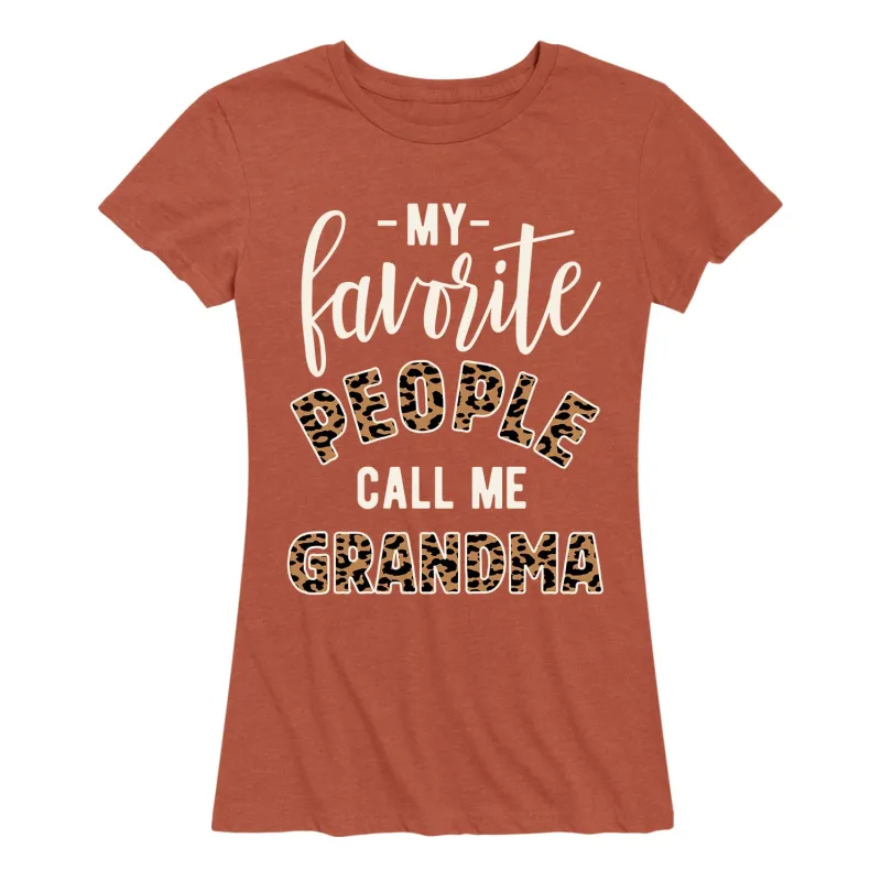 Instant Message - Favorite People Grandma - Women's and Women's Plus SIze Short Sleeve T-Shirt sold by Zulily
