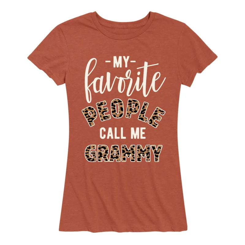 Instant Message - Favorite People Grammy - Women's and Women's Plus SIze Short Sleeve T-Shirt made by Zulily