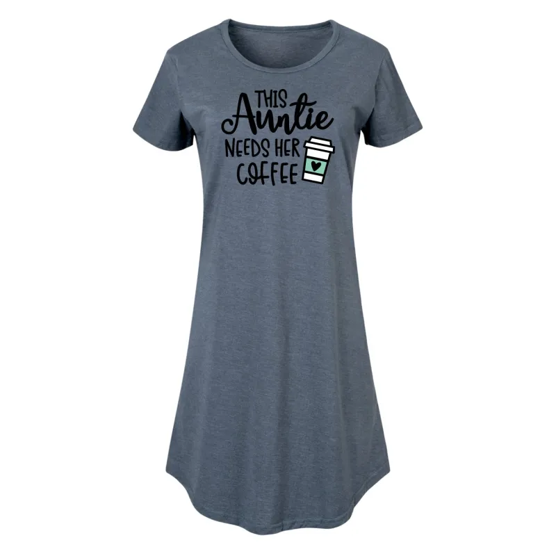 Instant Message - This Auntie Needs Her Coffee  - Women's Any Way Dress sold by Zulily