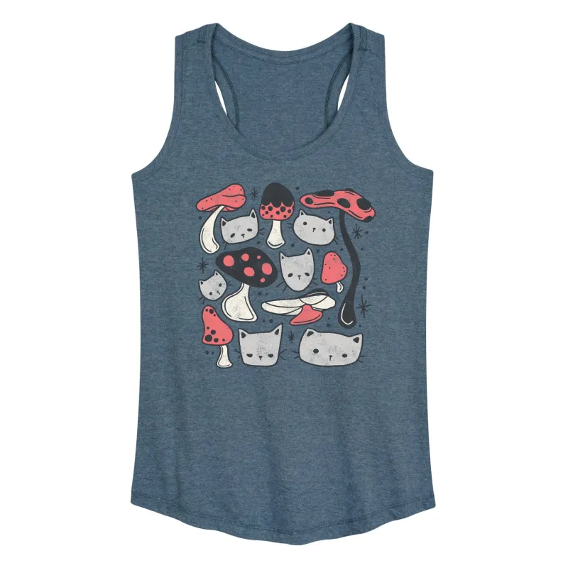 Instant Message - Cat Mushroom - Women's Racerback Tank Top sold by Zulily
