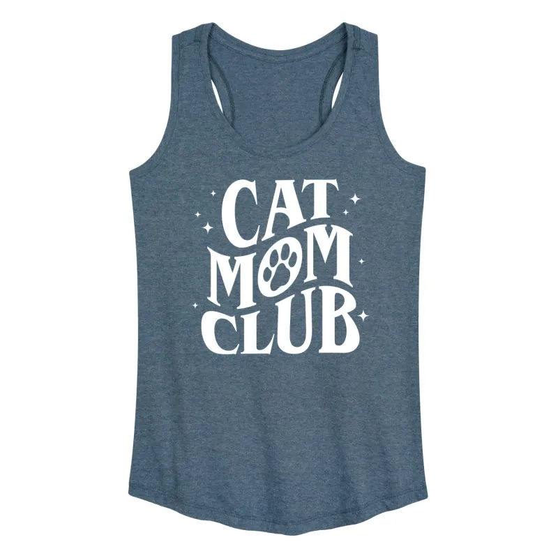 Instant Message - Cat Mom Club - Women's Racerback Tank Top sold by Zulily