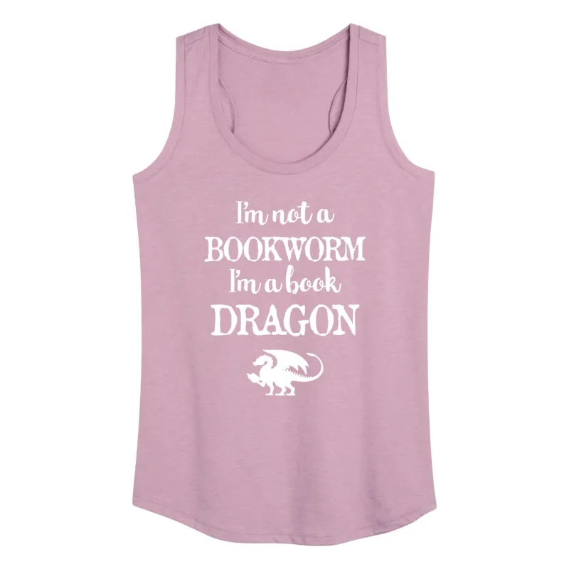 Instant Message - I'm A Book Dragon - Women's Racerback Tank Top sold by Zulily