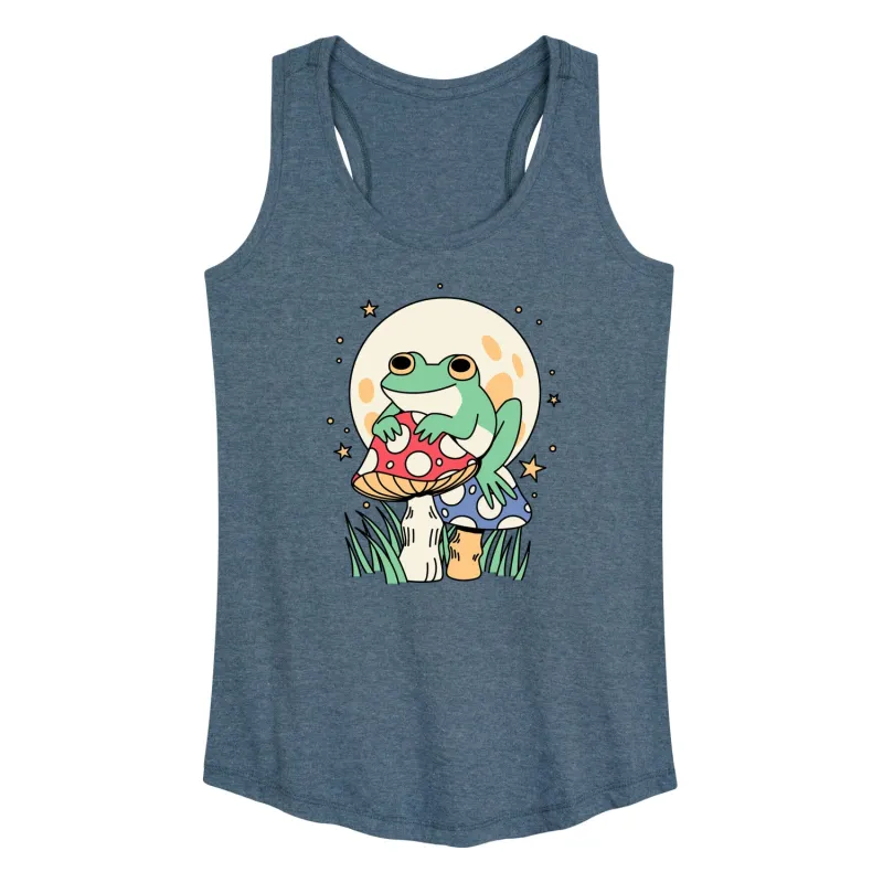 Instant Message - Frog And Mushrooms - Women's Racerback Tank Top sold by Zulily