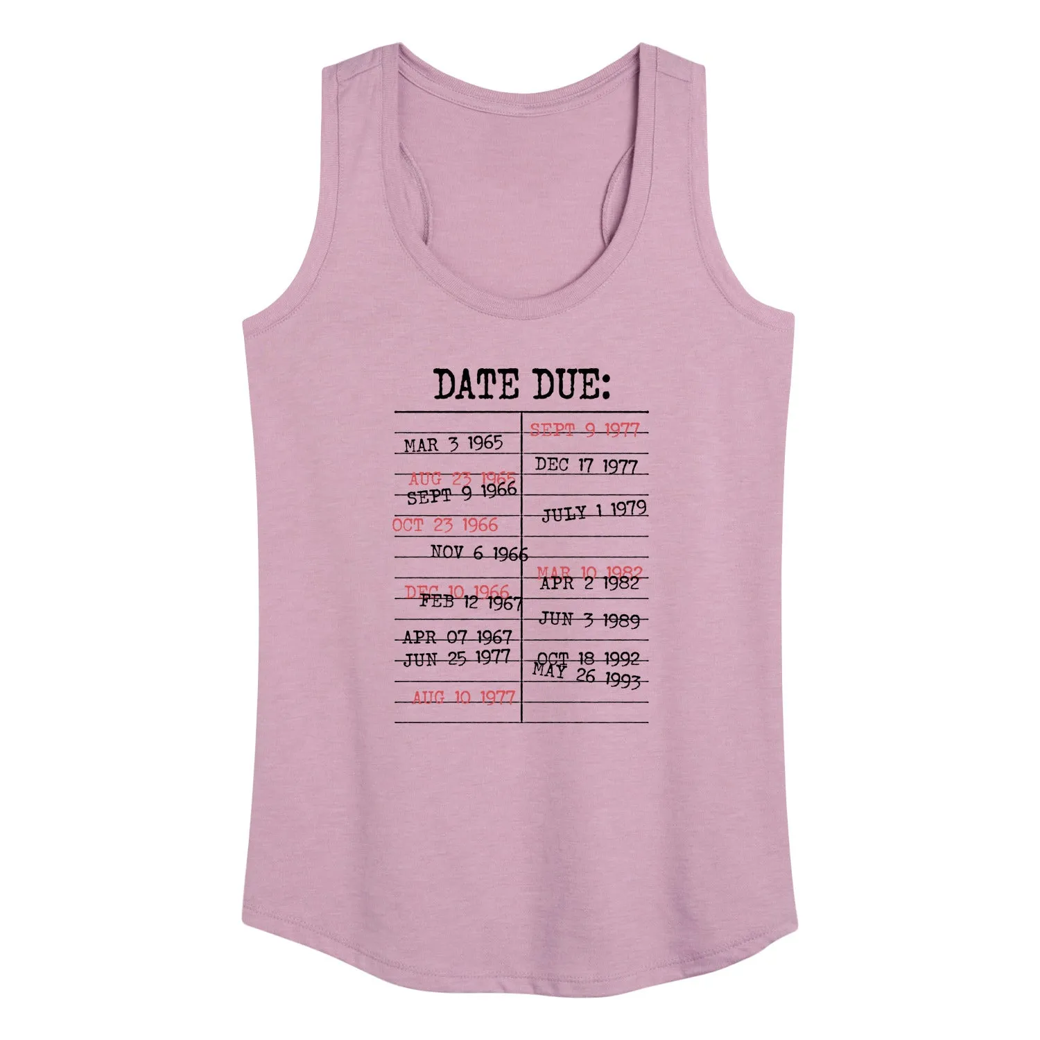 Instant Message - Library Card Stamps - Women's Racerback Tank Top sold by Zulily product image thumbnail 3