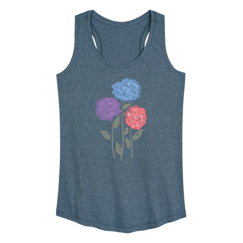 Instant Message - Hydrangeas - Women's Racerback Tank Top sold by Zulily