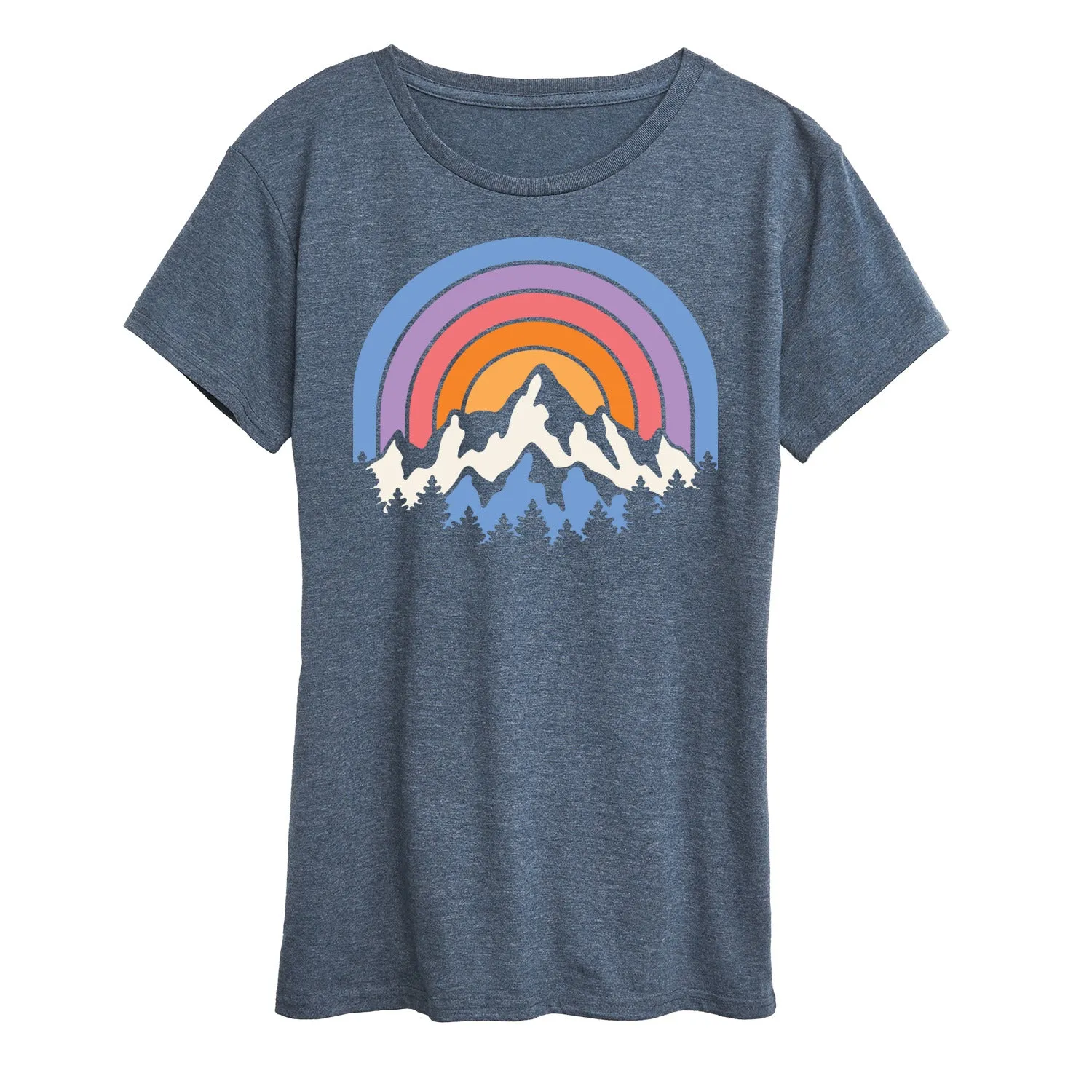 Instant Message - Sunset Mountains - Women's Short Sleeve Graphic T-Shirt sold by Zulily product image thumbnail 3