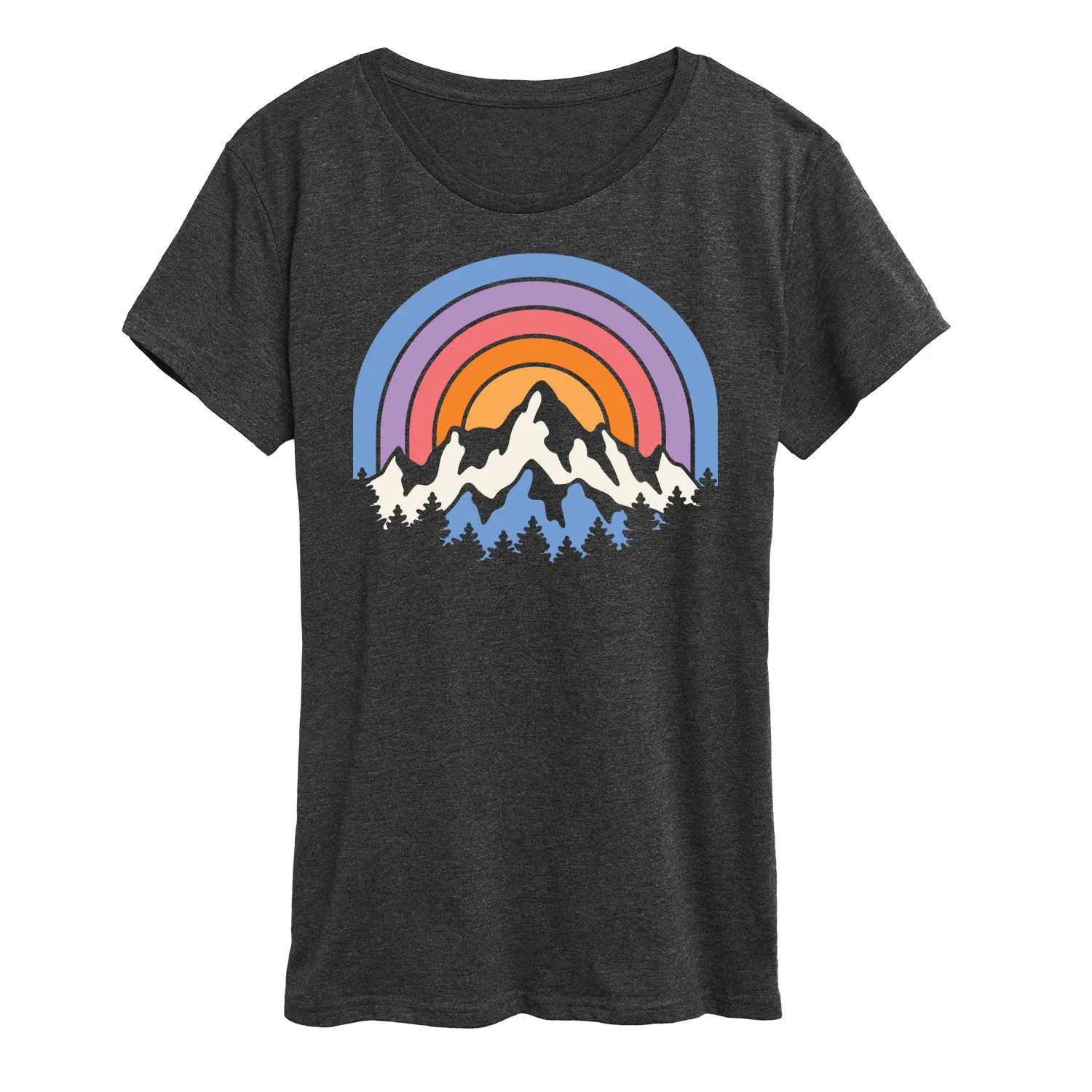 Instant Message - Sunset Mountains - Women's Short Sleeve Graphic T-Shirt sold by Zulily product image thumbnail 4