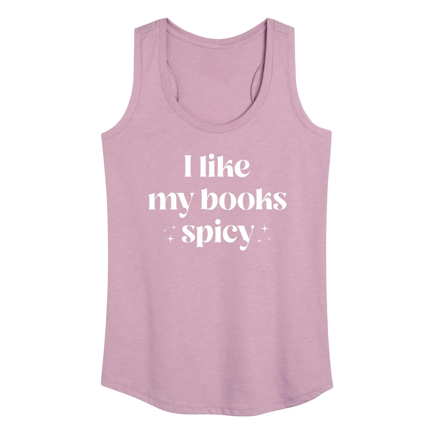 Instant Message - I Like My Books Spicy - Women's Racerback Tank Top sold by Zulily product image thumbnail 4