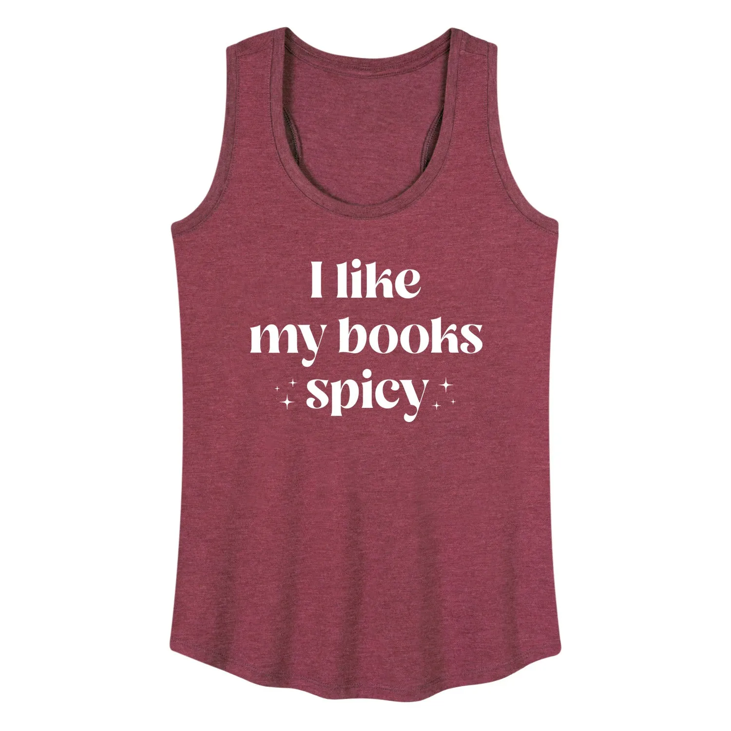 Instant Message - I Like My Books Spicy - Women's Racerback Tank Top sold by Zulily product image thumbnail 5