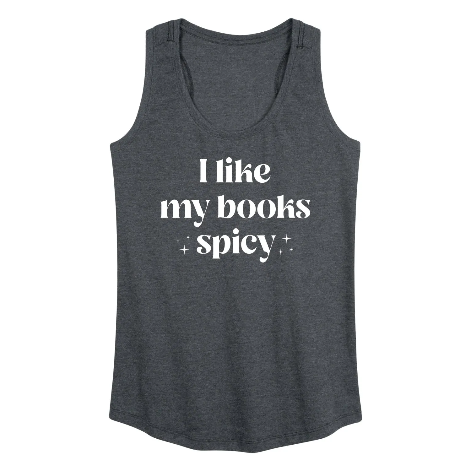 Instant Message - I Like My Books Spicy - Women's Racerback Tank Top sold by Zulily product image thumbnail 2