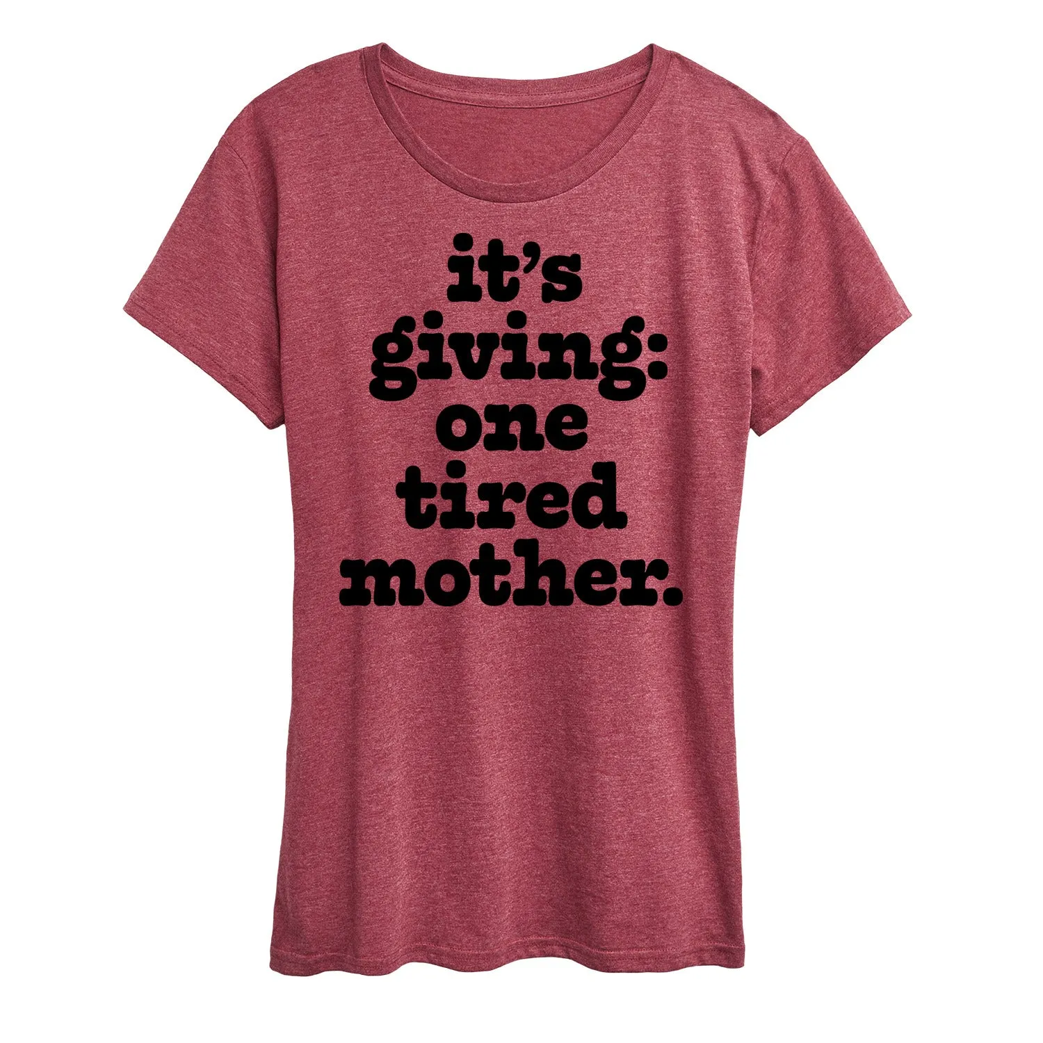 Instant Message - It's Giving One Tired Mother - Women's Short Sleeve Graphic T-Shirt sold by Zulily product image thumbnail 2
