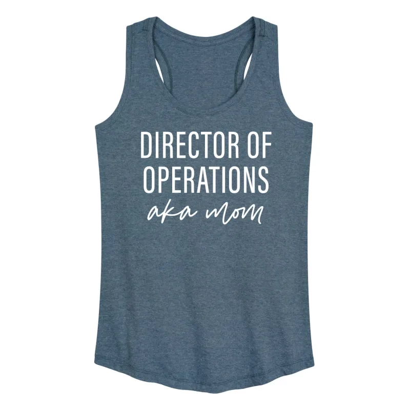 Instant Message - Director Of Operations Aka Mom - Women's Racerback Tank Top sold by Zulily