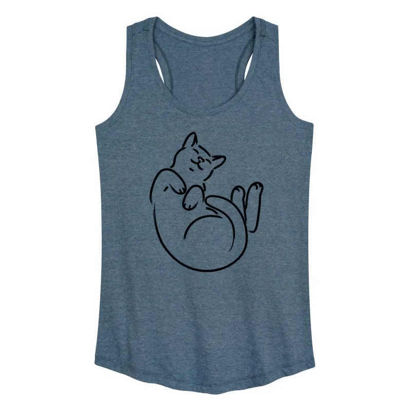 Instant Message - Cat Mom - Comfy Belly Rubs - Women's Racerback Tank Top sold by Zulily