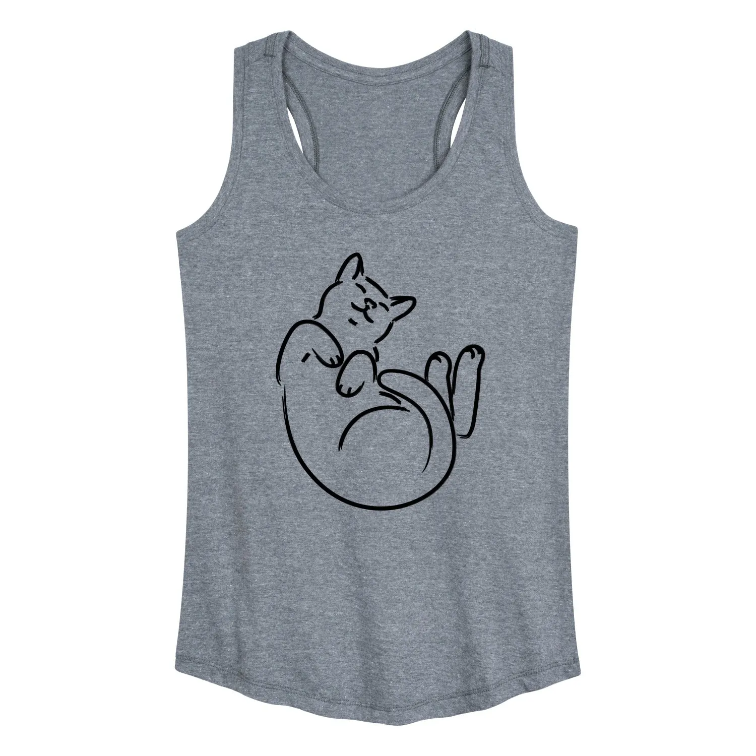 Instant Message - Cat Mom - Comfy Belly Rubs - Women's Racerback Tank Top sold by Zulily product image thumbnail 2