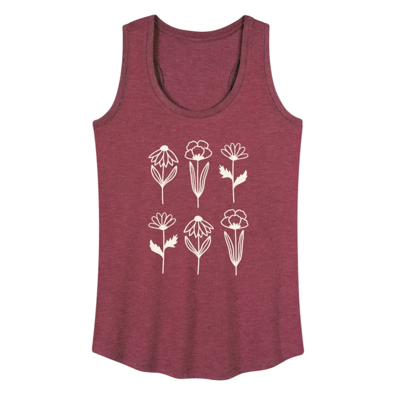 Instant Message - Spring - Simple Flowers - Women's Racerback Tank Top sold by Zulily