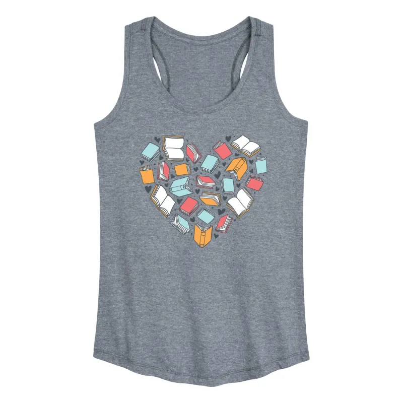 Instant Message - Book Heart - Women's Racerback Tank Top sold by Zulily