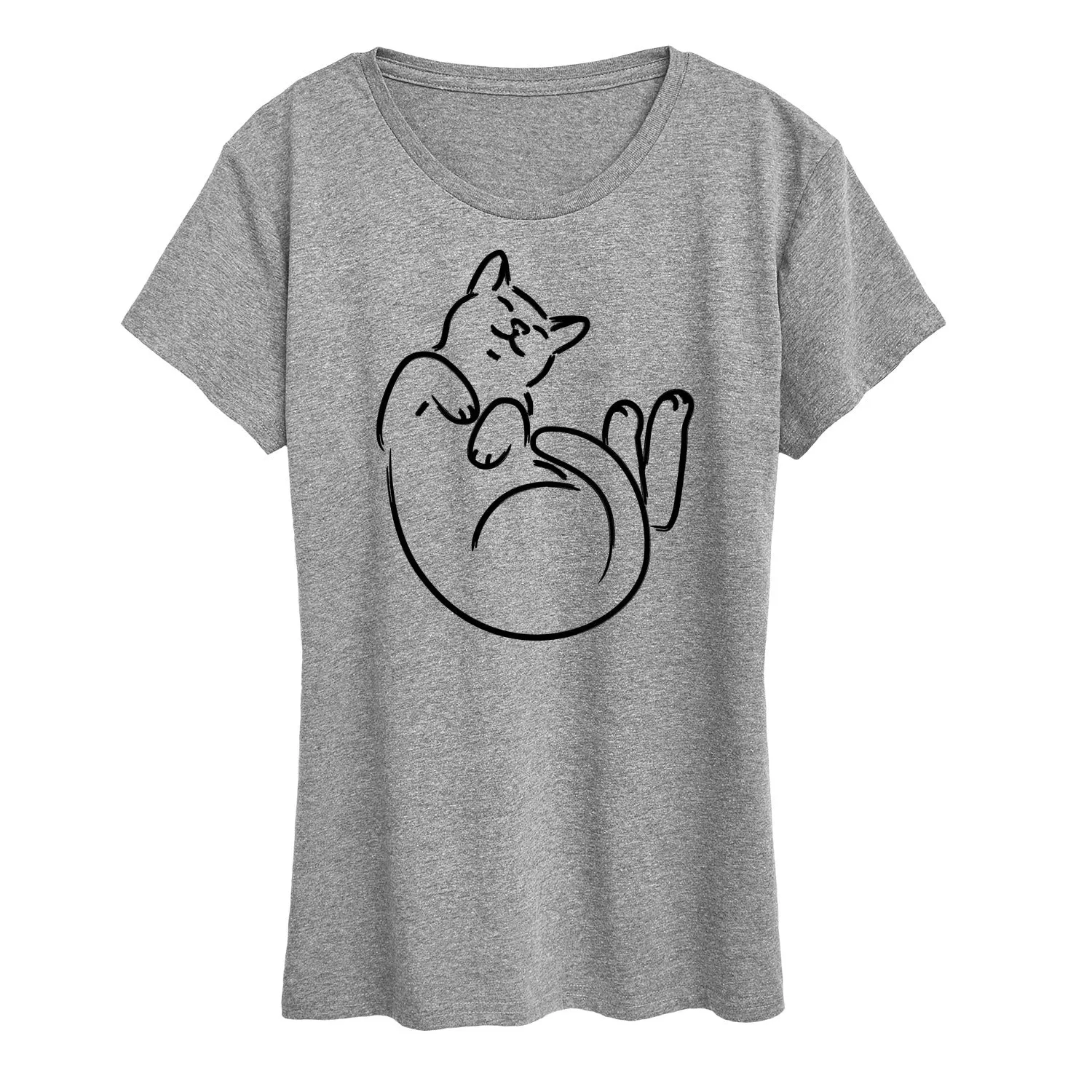 Instant Message - Cat Mom - Comfy Belly Rubs - Women's Short Sleeve Graphic T-Shirt sold by Zulily product image thumbnail 2