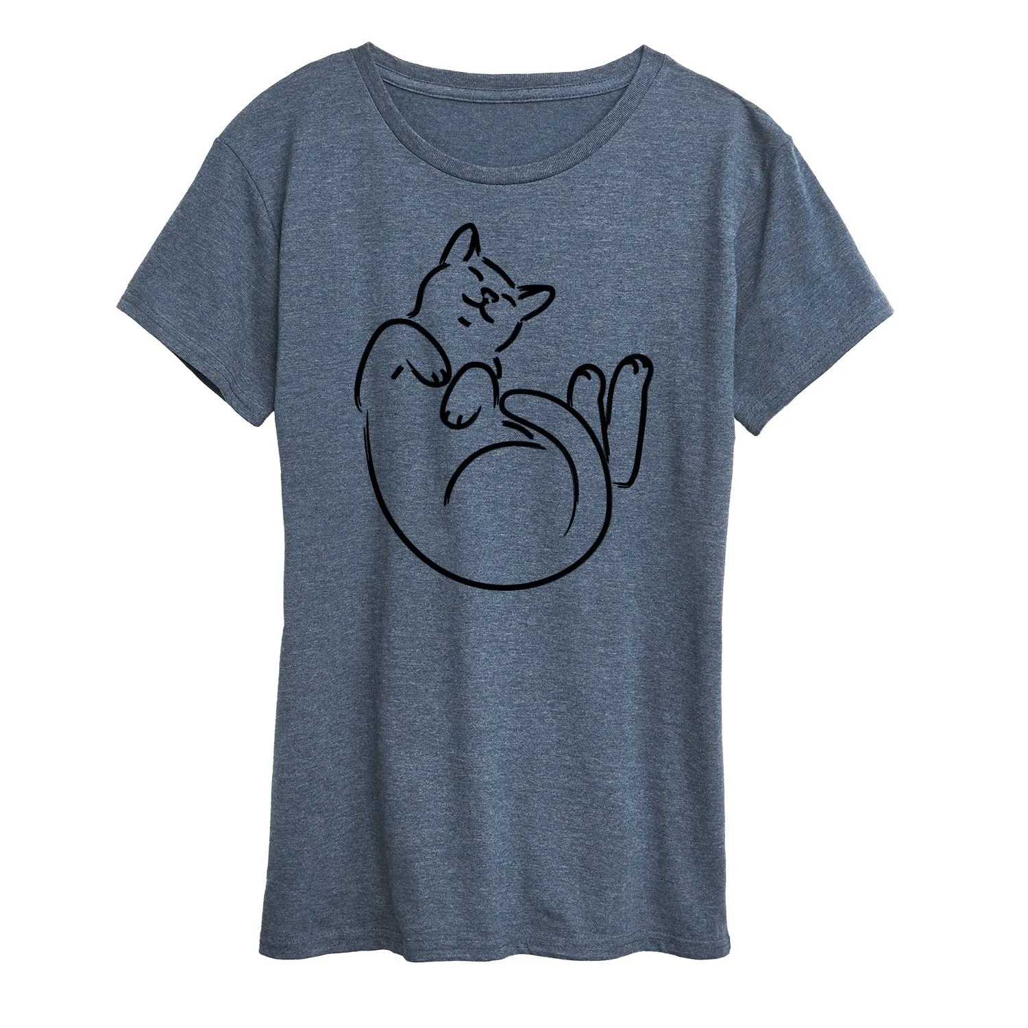 Instant Message - Cat Mom - Comfy Belly Rubs - Women's Short Sleeve Graphic T-Shirt sold by Zulily