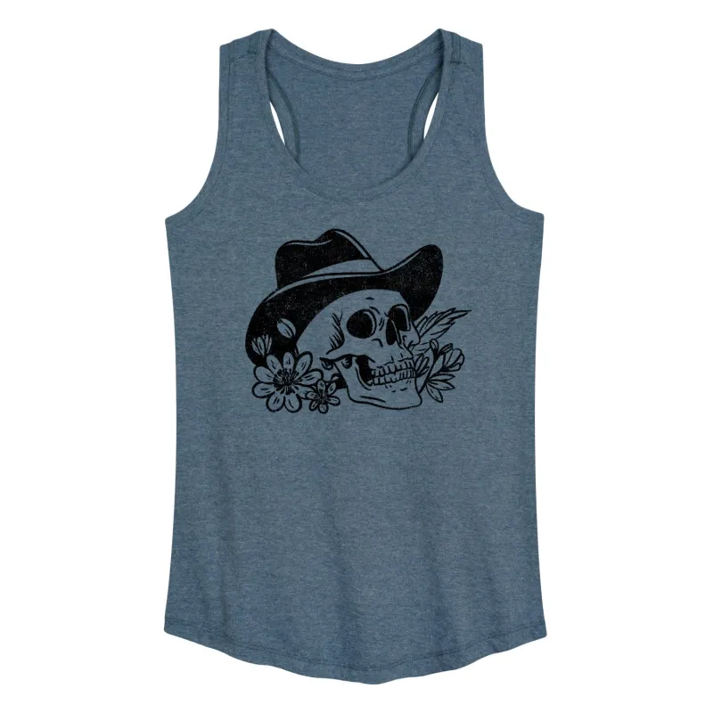 Instant Message - Cowboy Skull - Women's Racerback Tank Top sold by Zulily