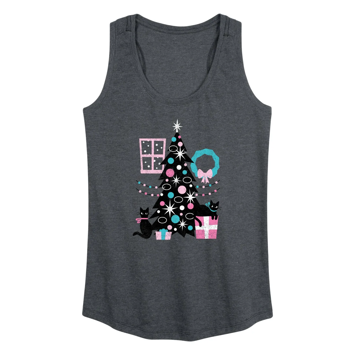 Instant Message - Christmas - Cats, Tree, & Décor - Women's Racerback Tank Top sold by Zulily product image thumbnail 2