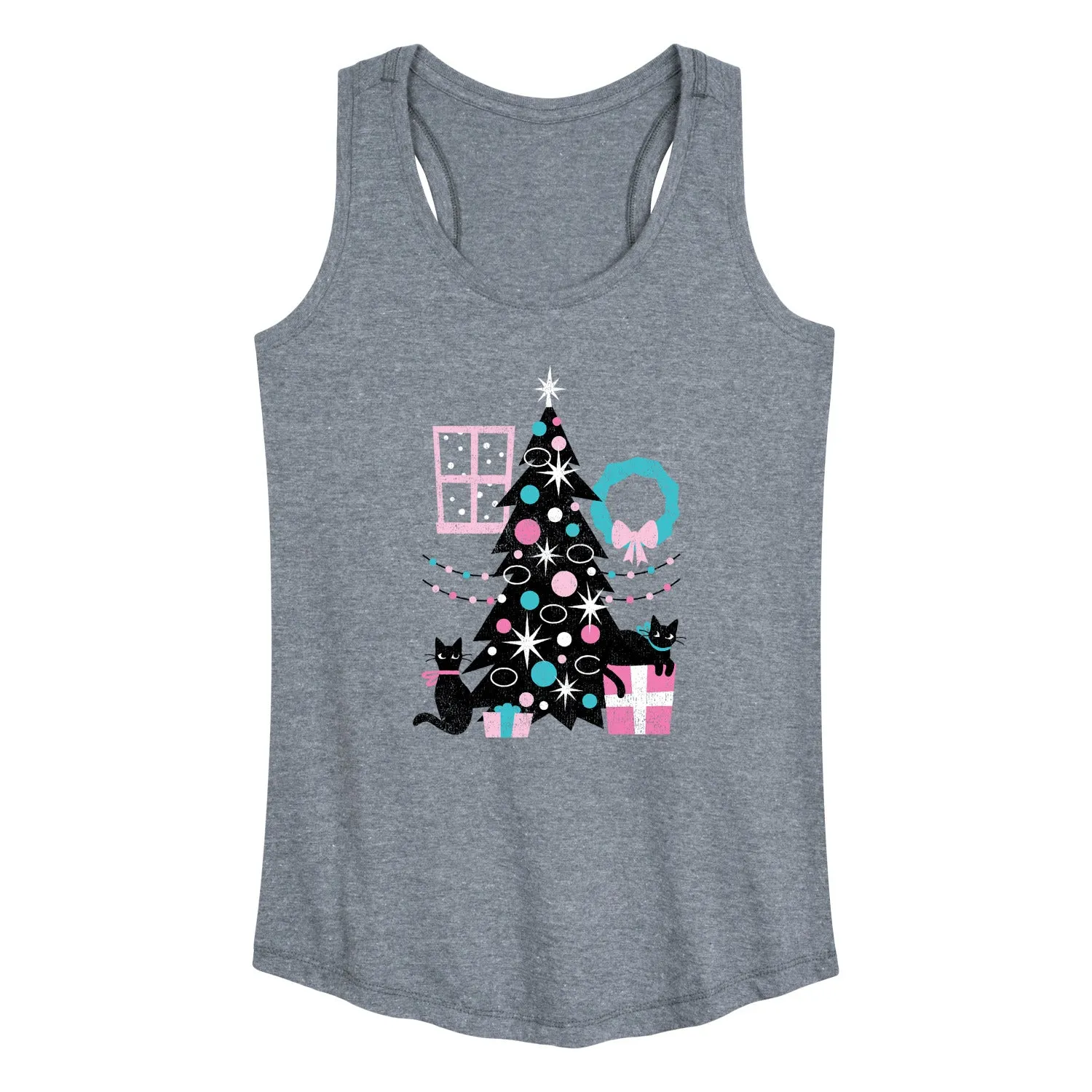 Instant Message - Christmas - Cats, Tree, & Décor - Women's Racerback Tank Top sold by Zulily product image thumbnail 3