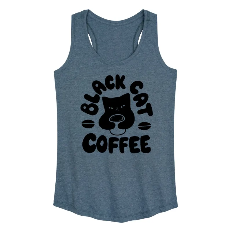 Instant Message - Black Cat Coffee - Women's Racerback Tank Top sold by Zulily