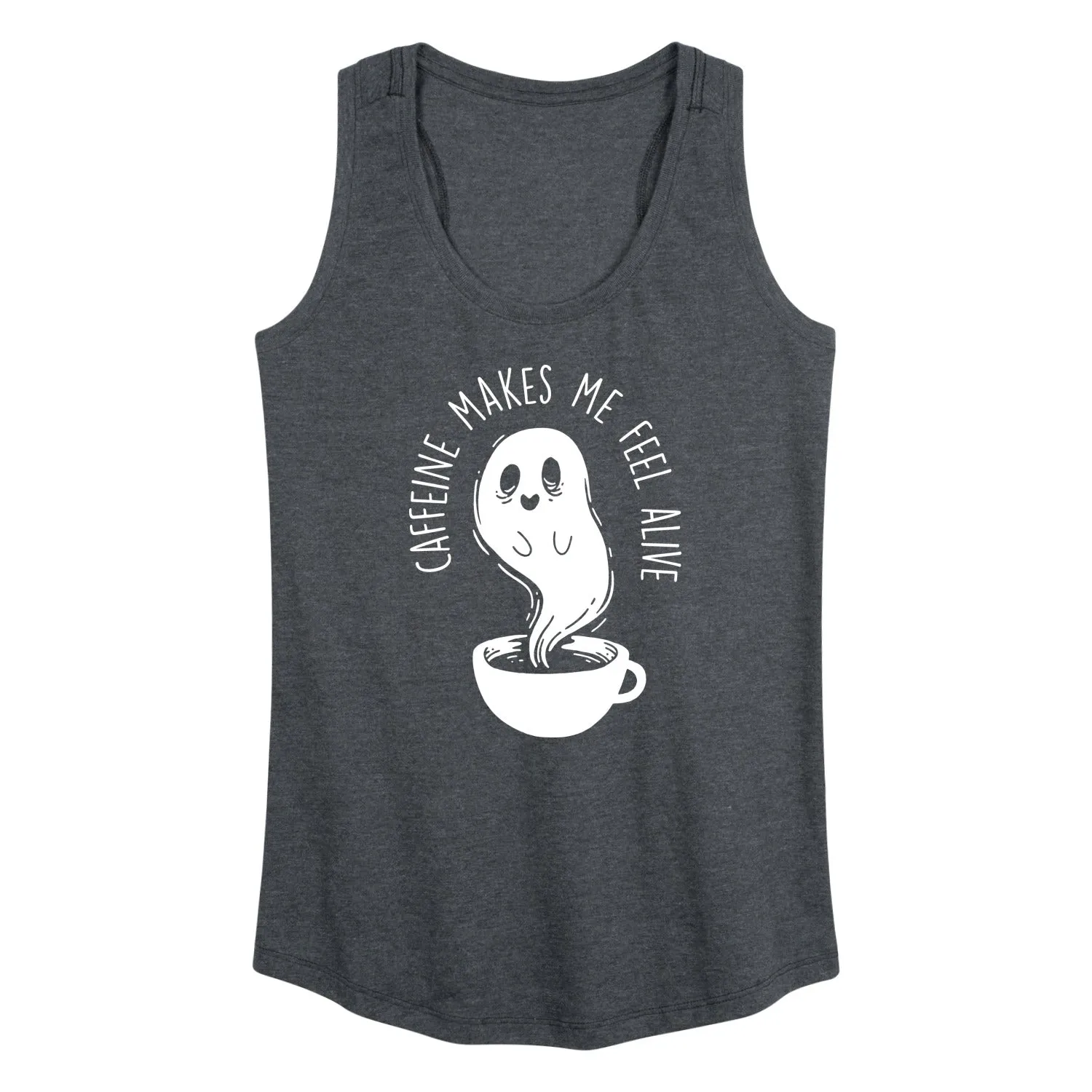 Instant Message - Caffeine Makes Me Feel Alive - Women's Racerback Tank Top sold by Zulily product image thumbnail 2