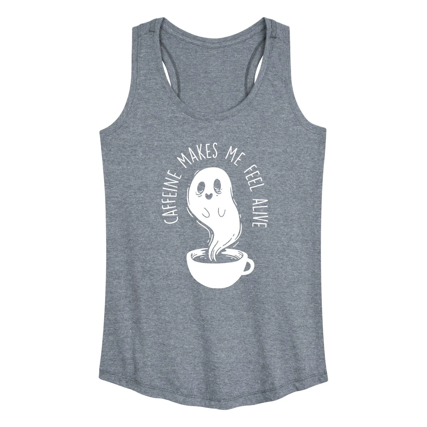 Instant Message - Caffeine Makes Me Feel Alive - Women's Racerback Tank Top sold by Zulily product image thumbnail 3