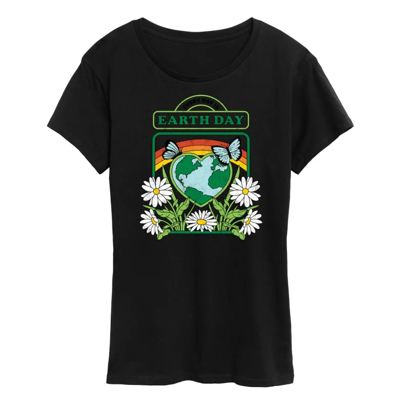 Instant Message - Everyday Is Earth Day - Women's Short Sleeve Graphic T-Shirt sold by Zulily