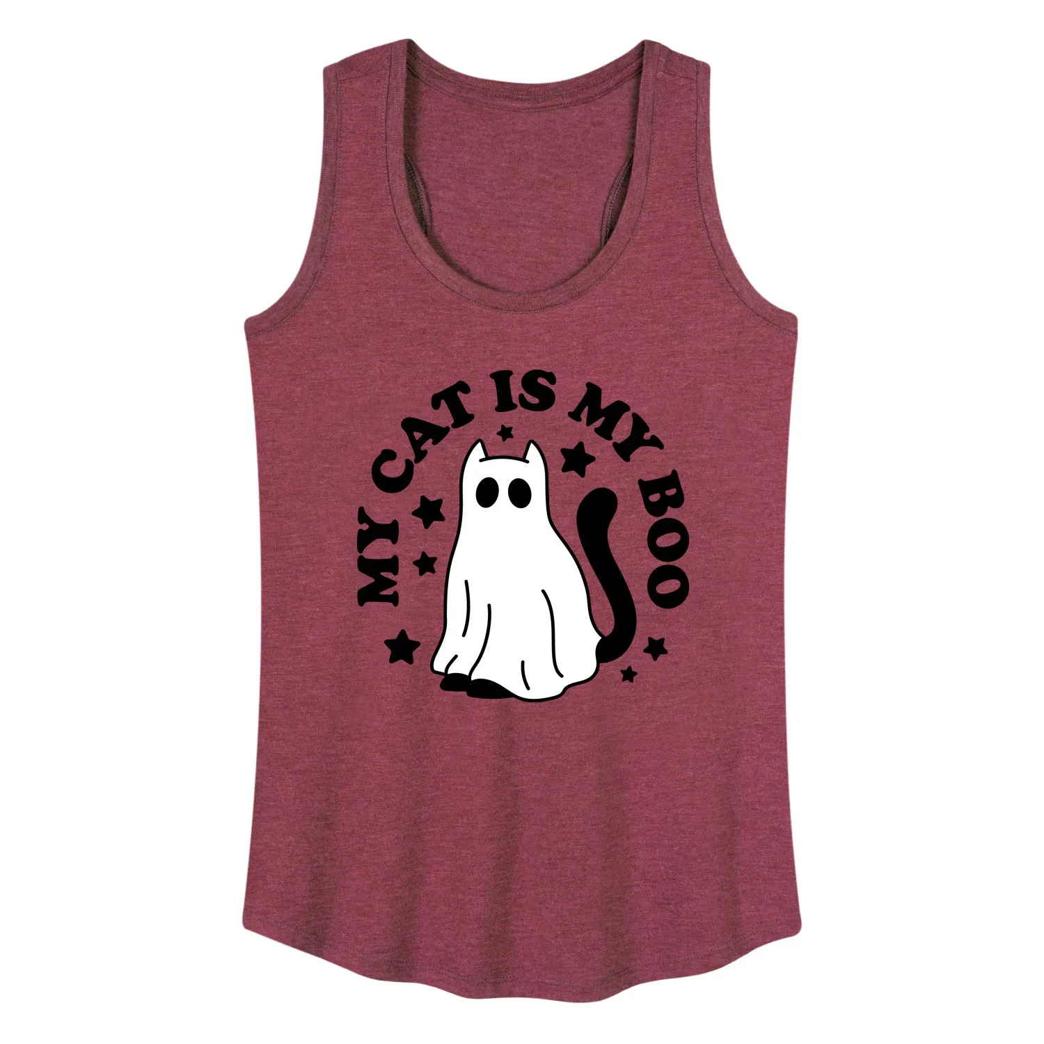 Instant Message - My Cat Is My Boo - Women's Racerback Tank Top sold by Zulily product image thumbnail 4
