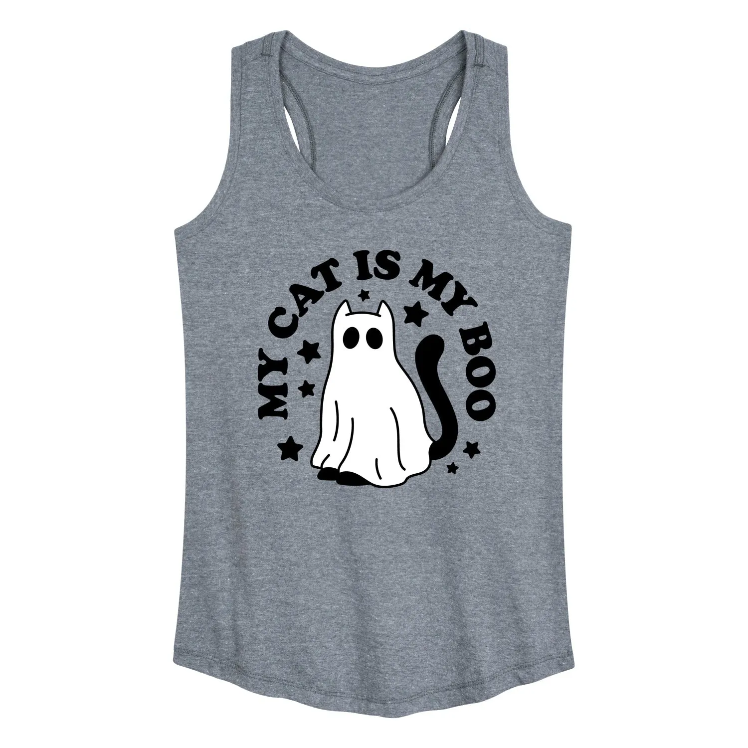 Instant Message - My Cat Is My Boo - Women's Racerback Tank Top sold by Zulily product image thumbnail 2