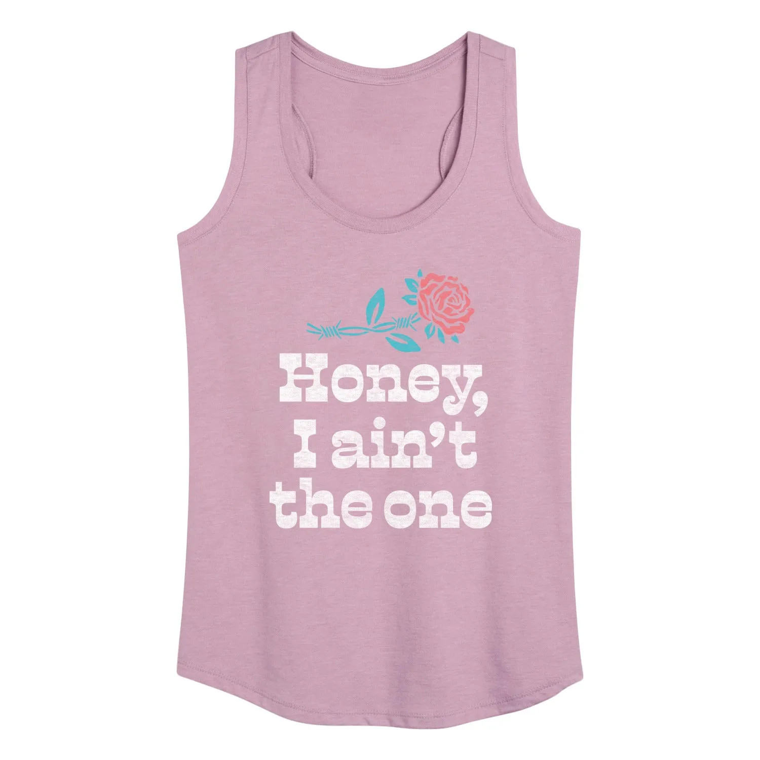 Instant Message - Honey, I Ain't The One - Women's Racerback Tank Top sold by Zulily product image thumbnail 3
