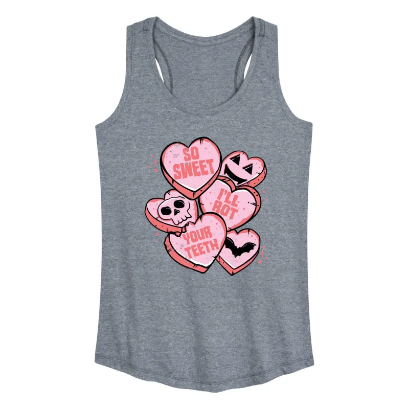 Instant Message - Valentine's Day So Sweet I'll Rot Your Teeth - Women's Racerback Tank Top sold by Zulily