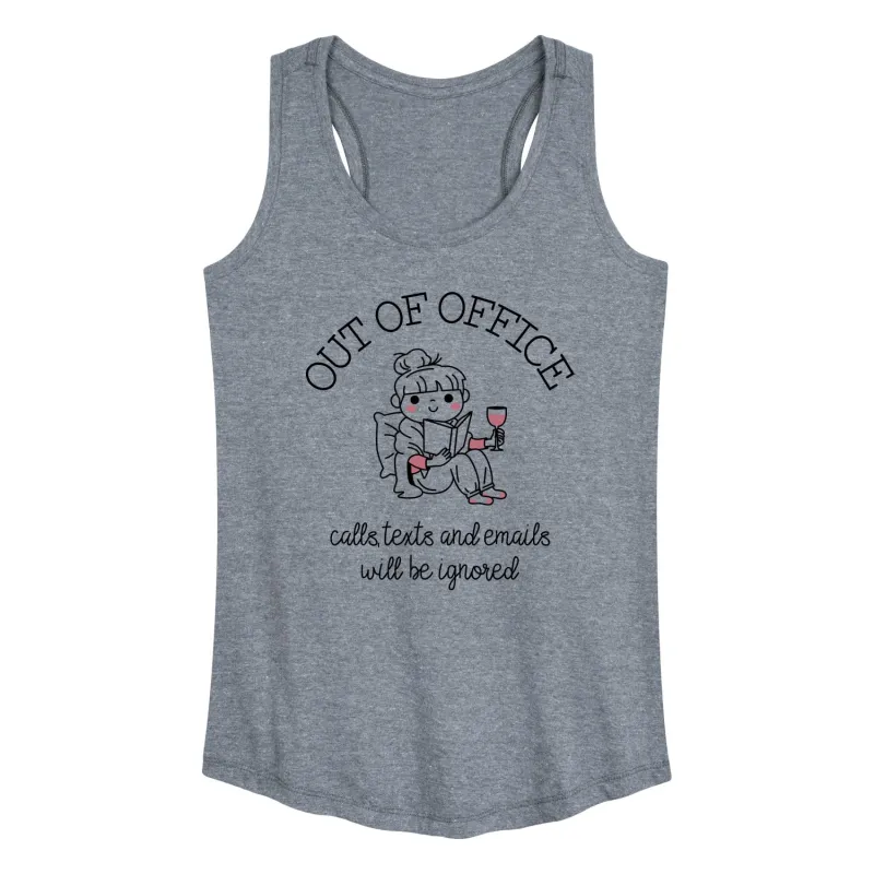 Instant Message - Out Of Office - Women's Racerback Tank Top sold by Zulily