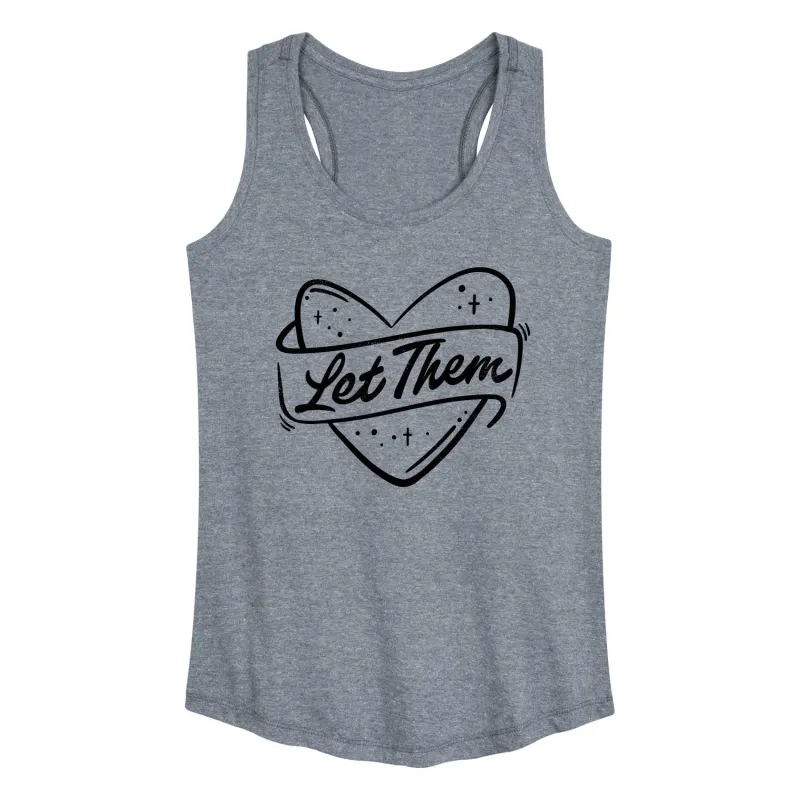 Instant Message - Let Them - Positivity - Happiness - Womens - Ladies Racerback Tank sold by Zulily